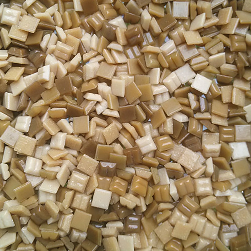 Lychee Life Multicolor Glass Mosaic Tile Square Mosaic Tiles DIY Arts Crafts Making Material: 12