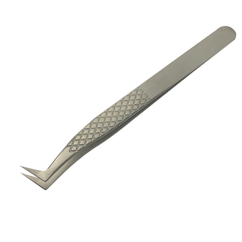 Aileishi 1 Pcs Wimpers Pincet Rvs Superhard Pincet Hoge Precisie Anti-Statische Pincet Voor Wimper Extensions: 03