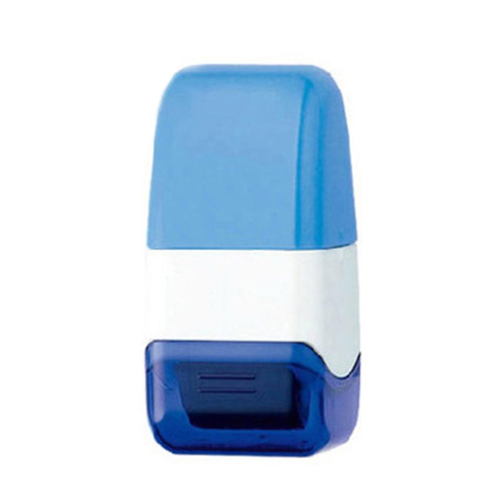Roller Self Inking Stock Stamp Seal Theft Code Guard Your ID Confidentiality Confidential Seal: Blue