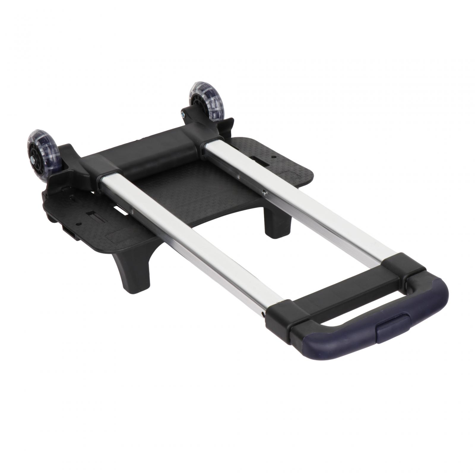 Backpack Trolley Telescopic Rod Portable Compact Collapsible Foldable Luggage Cart Wheeled Hand Trolley Backpack Hand Truck