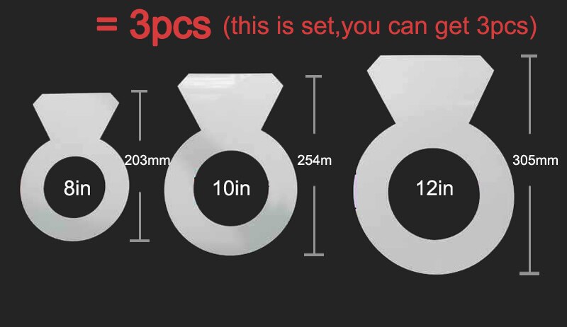 Number Cake Mold Cake Decorating Tools Confeitaria Maker Birthday Cake Bakeware Pastry Tools 10/12/14/16inch Letter LOVE: 3 Rings