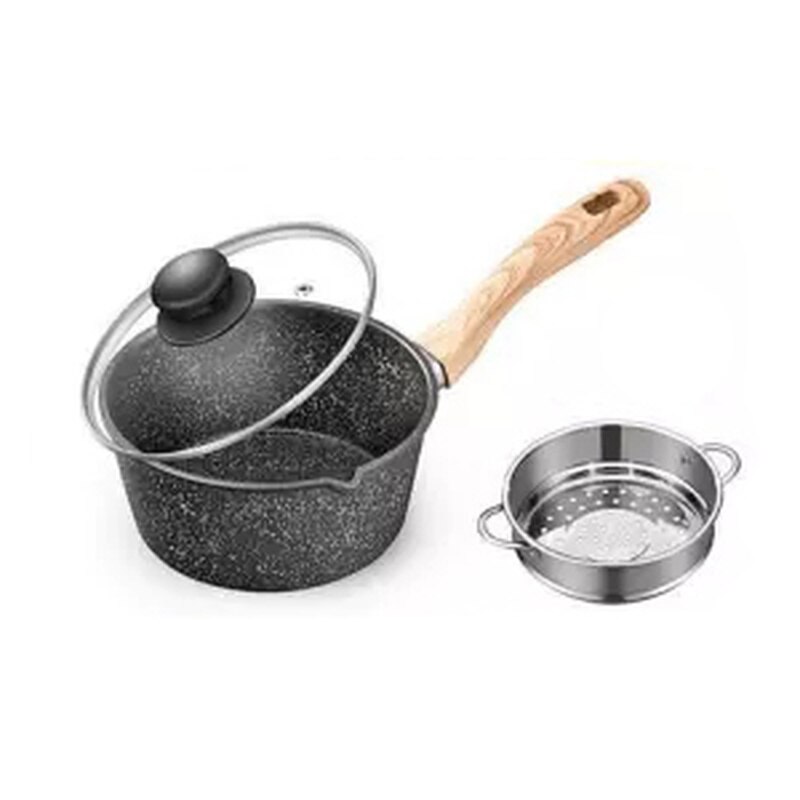 Milk Pot Non-stick Pot Home Baby Children's Food Supplement Pot Maifan Stone Pot Pot Milk Pot Soup Pot Cooker Frying Pan Wok Pan