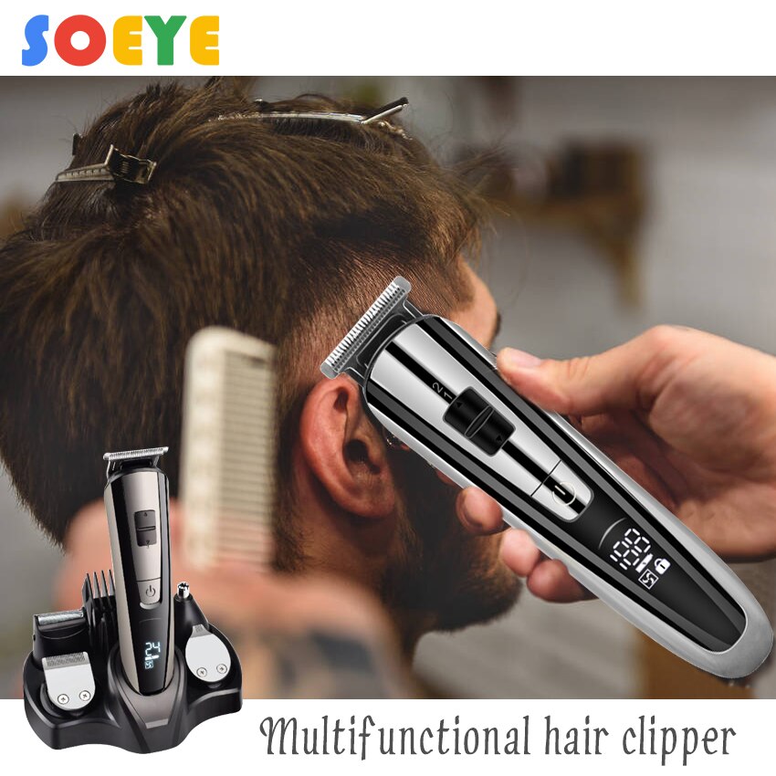 Kemei KM2600 poderoso aparador de pêlos elétrico máquina de barbear cabelo máquina de cortar cabelo profissional corte de cabelo barba barbeador elétrico 5