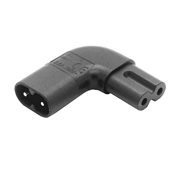 Iec 320 C7 C8 Figuur 8 Links Rechts Hoek Ac Power Adapt C7 Om C8 Plug Converter