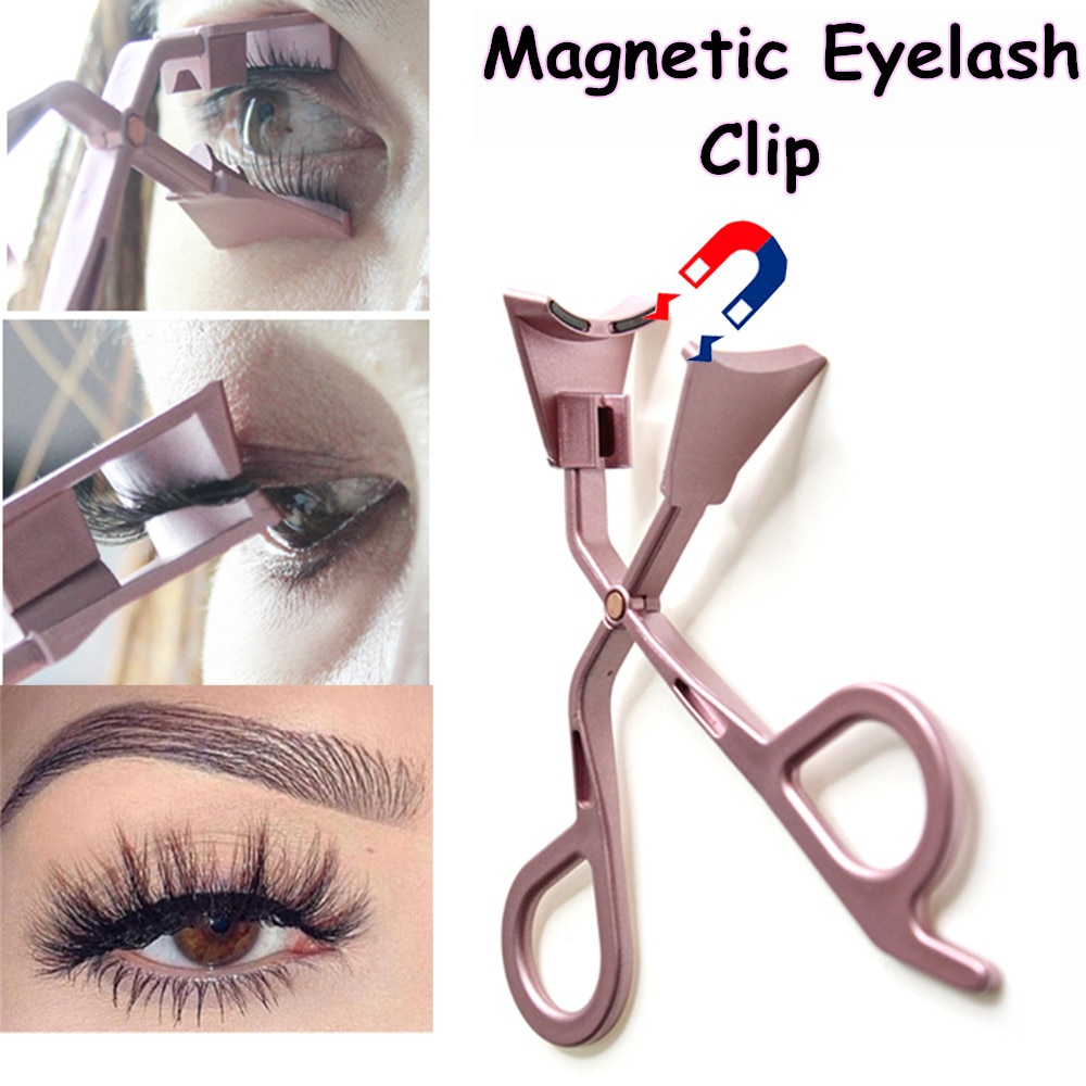 Ingen lim nødvendig magnetiske øjenvipper clip anvende hurtigt magnetisk lash applikator letvægts dual magneter øjenmakeup værktøjer