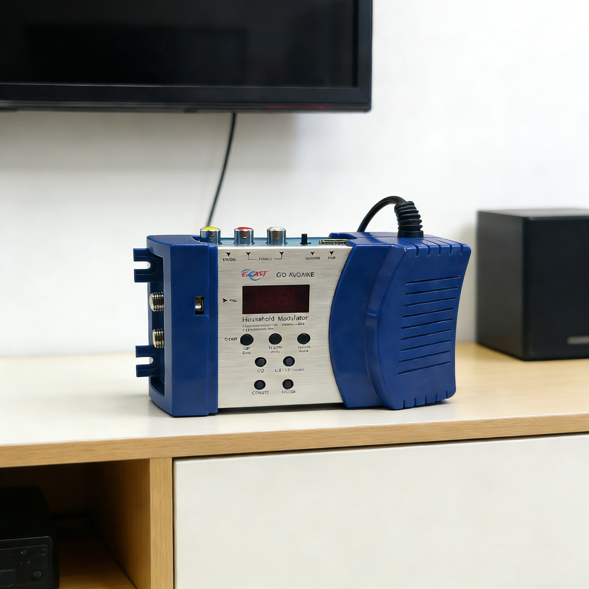 Modulador av de 1 canal hd para analógico hdmi para rf cvbs av para rf pal ntsc secam tv de frequência ajustável catv para hotel