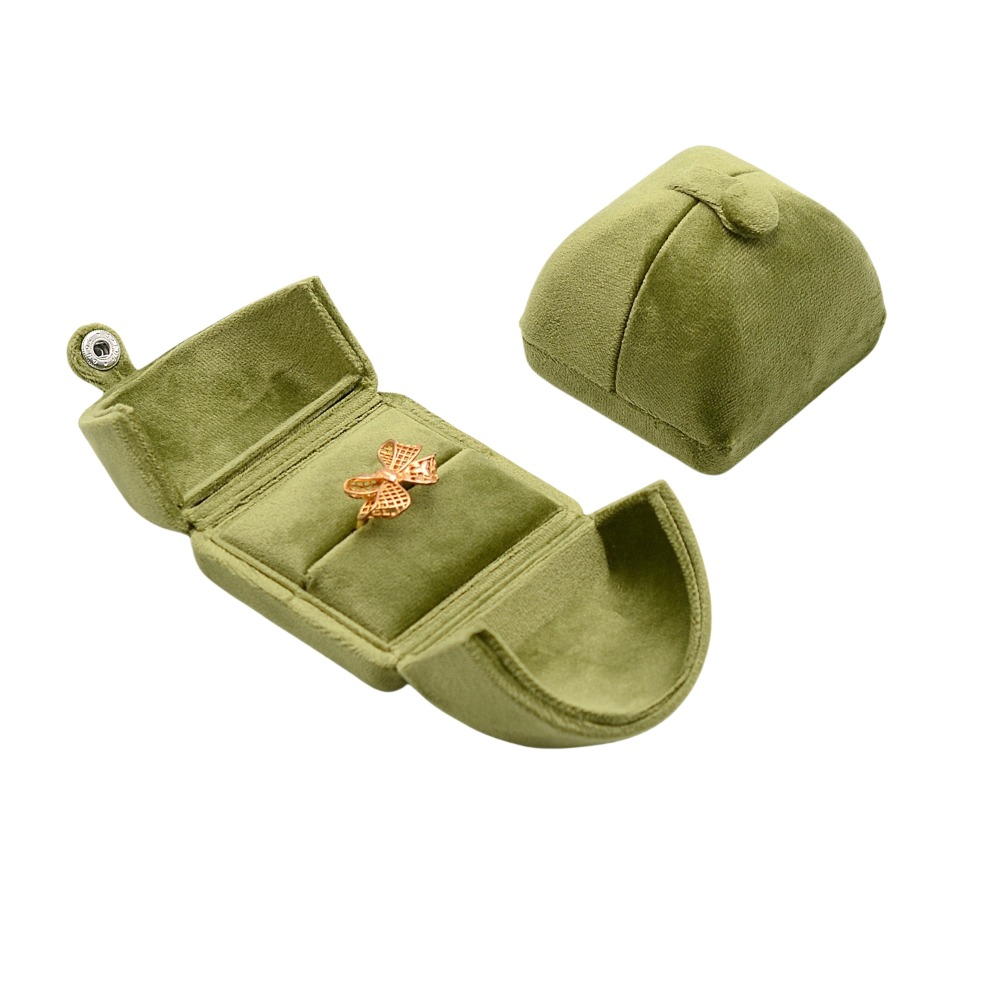 Einfarbig Samt Schmuck Kasten Jahrgang Luxus Halskette Armbinde fallen Organizer Doppel Tür Ringe Träger Kasten Schmuck Lagerung: Weiß