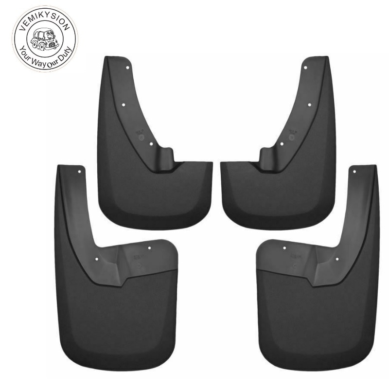 Front & Rear Mud Guards Set Mud Flaps para Dodge Ram 1500 2010-2016 Dodge Ram 2500 2010-2016 Dodge Ram 3500 2010-2016 Regular Mega