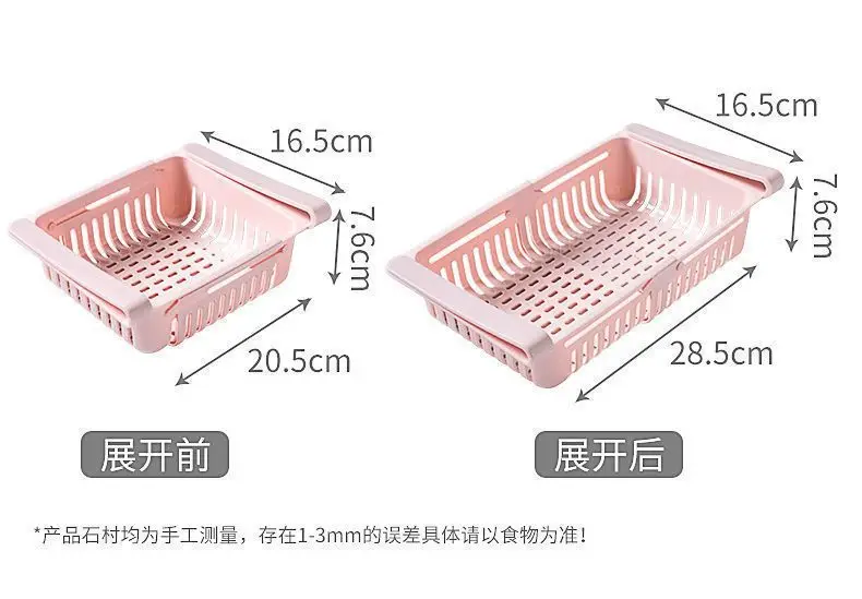 Koelkast Rresh Pull-Out Organizer Intrekbare Keuken Organiseren Opbergdoos Groente En Ei Opslagmand