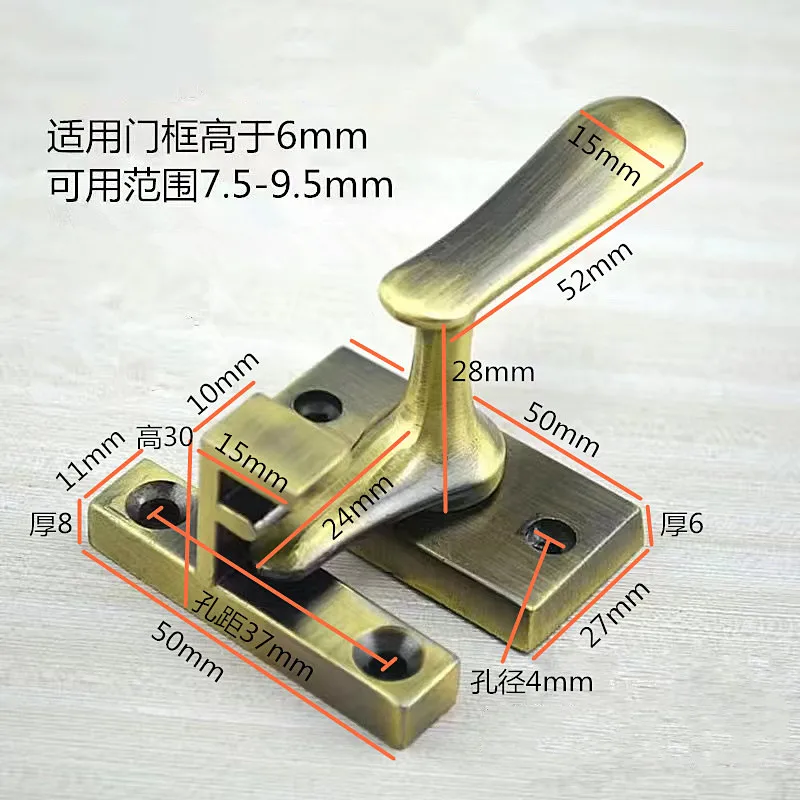 1pc Edelstahl Tür Fenster verriegelung Innen tür Sicherheits schloss Bad Scheune Tür bolzen Heimwerker Hardware Armaturen: Beige