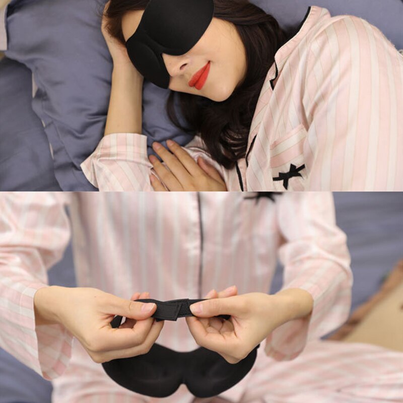 1Pcs 3D Sleep Mask Natural Sleeping Eye Mask Eyeshade Cover Shade Eye Patch Women Men Soft Portable Blindfold Travel Eyepatch