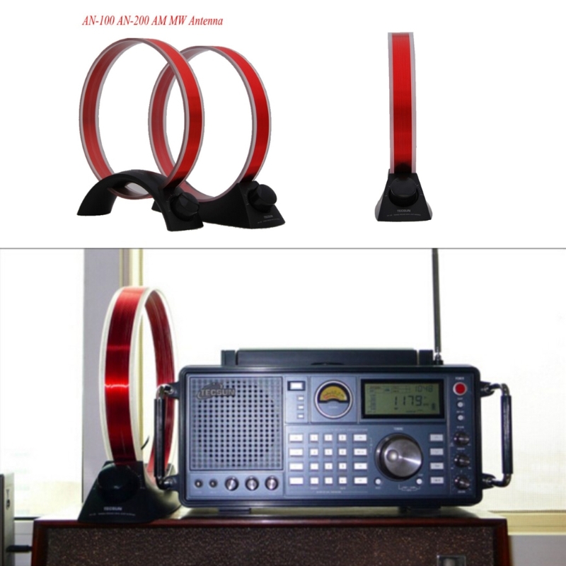 TECSUN AN-100 AN-200 antena MW do radia FM przestrajalny zysk średniej fali akcesoria radiowe anteny narzędzie najwyższej