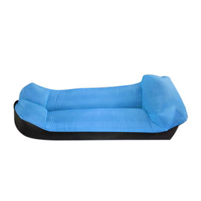 Hurtig oppustelig sovesofa doven sovepose bærbar oppustelig camping luft strand vandretur sofasæk fritidsstol: Himmelblå