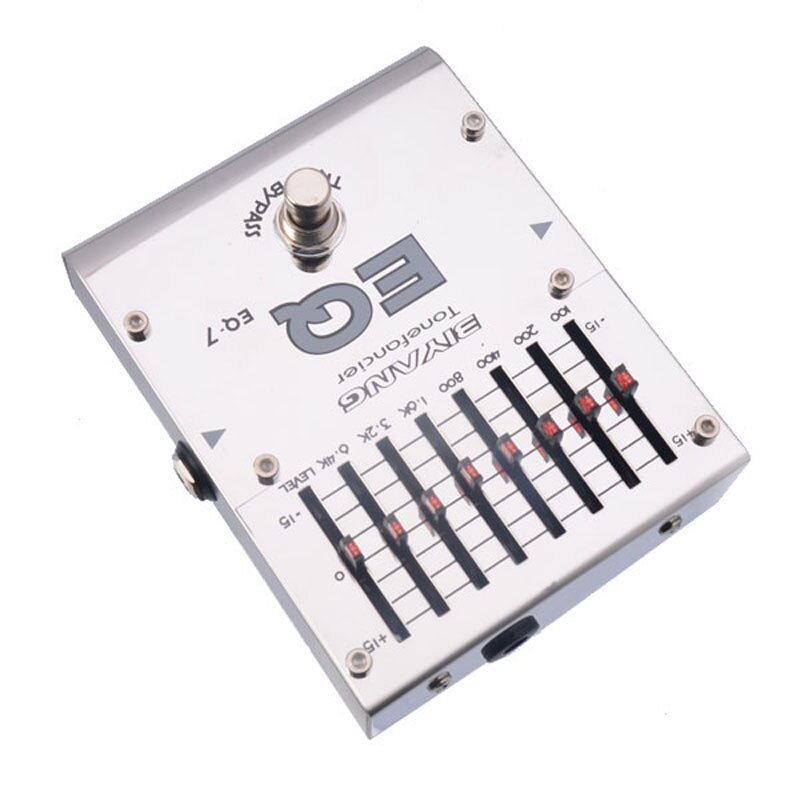 Biyang ToneFancier Series EQ-7, ecualizador gráfico de 7 bandas, Pedal EQ de guitarra eléctrica, Bypass verdadero con conector de pedal dorado