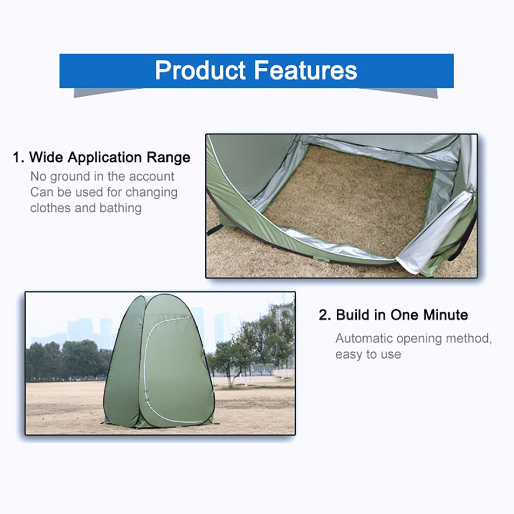 Outdoor Changing Tent Portable Shower Bath Fitting Room camping Tent Shelter Beach Privacy Toilet Tent Dressing Cabin Tent