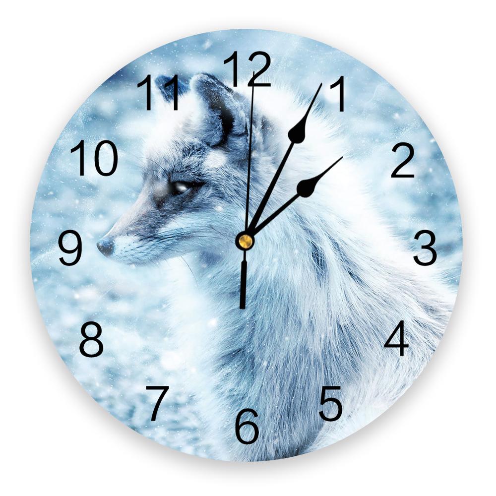 Ratons laveurs beaux ratons laveurs animaux PVC horloge murale salon chambre mur horloge numérique maison Decore horloge murale moderne: WXF00699CKAZ1