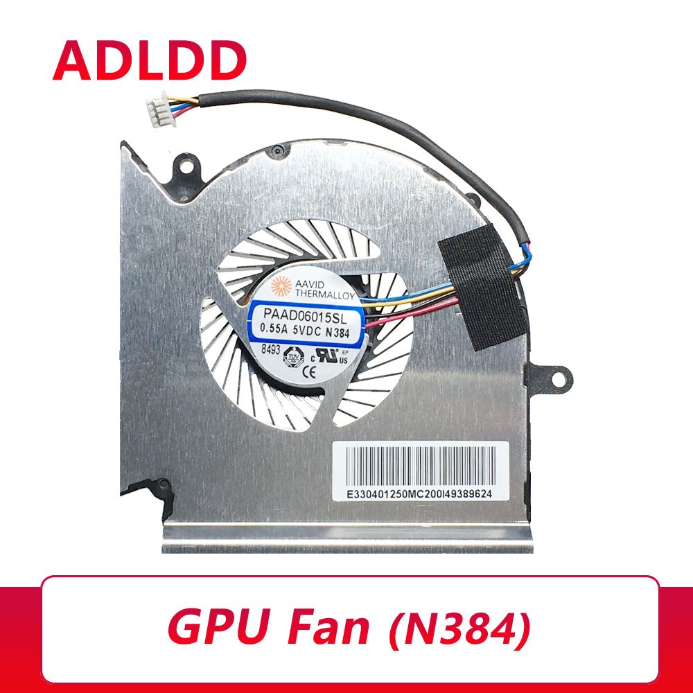 Original Laptop CPU/GPU Fan for MSI GE63 GE63VR MS-16P1 GP73 GE73 GL73 GE73VR MS-17C1 16P5 16P7 PAAD06015SL-N383 N417 N384: GPU Fan