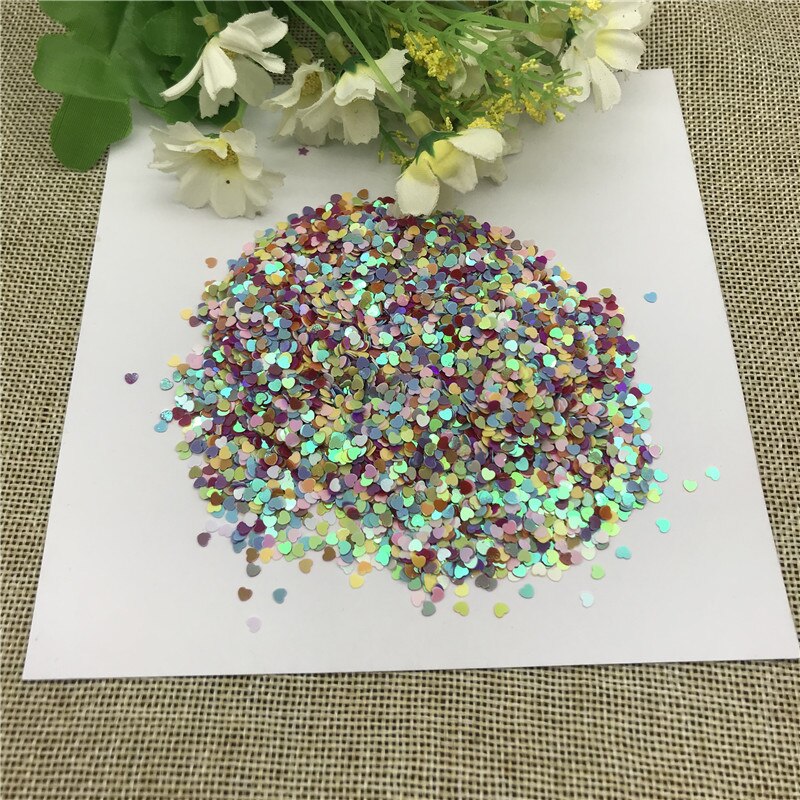 25G 3Mm Kleur Hart Pailletten Gemengde Kleur Bloem Naaien Kledingstuk Accessoires, Kleding Accessoires, diy Pailletten Scrapbooking Shakes