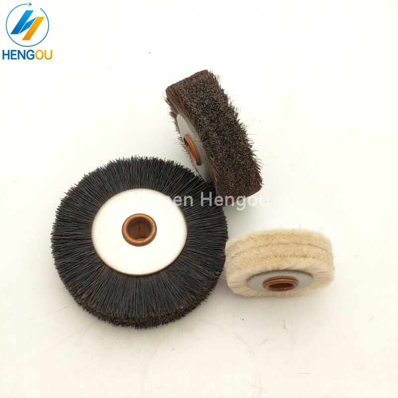 6 sztuk różne rozmiary szczotka tarczowa Heidelberg Roland Komori Ryobi maszyna drukarska koło z wełny wełny rolki offsetowe części zamienne robić drukarek