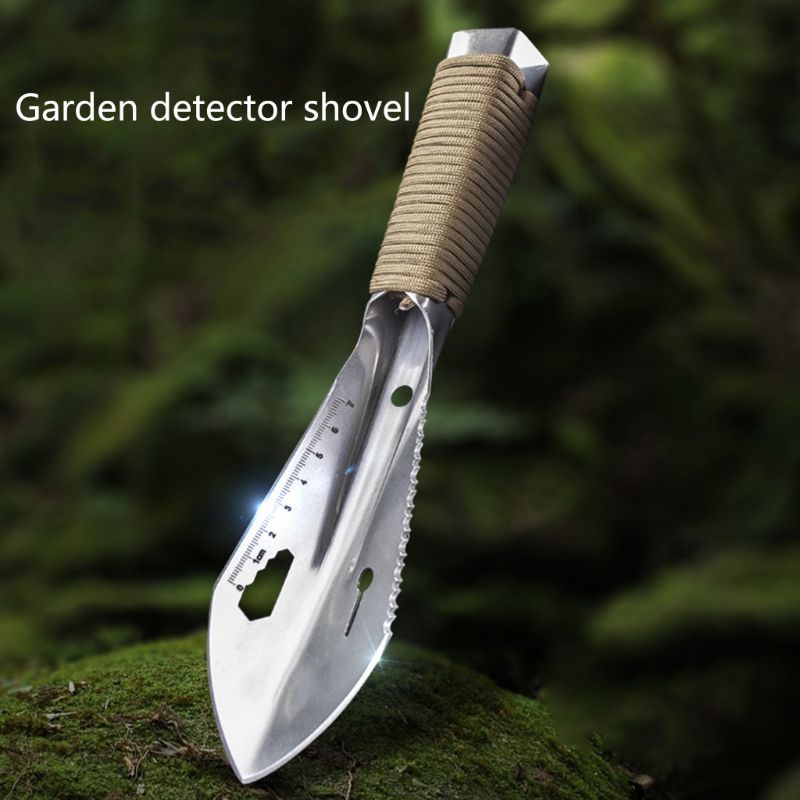 Metal Detector Digging Tool Digger with Sheath Stainless Steel Garden shovel