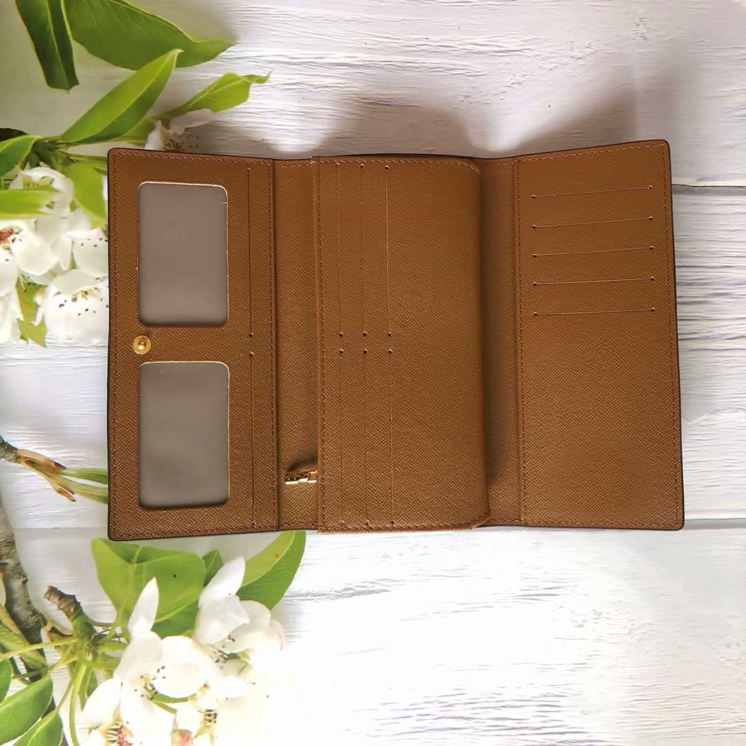 Luxury Brand Wallets Ladies Fold Coin Purse Women Men 2022 Style Popular Classic WVT