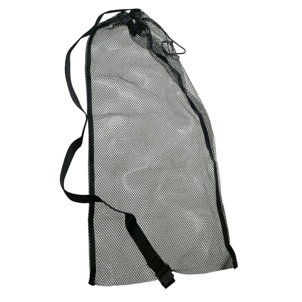 Mesh Drawstring Snorkel Bag Swimming Scuba Diving Water Sports Beach Travel Gear Storage bag 25&quot;*13&quot;