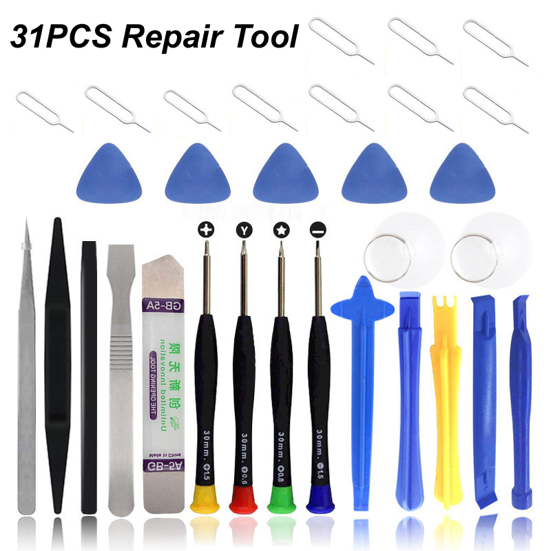 Mobile Phone Repair Tools Plastic Pry Bar Blade Opening Screwdriver for Screen iPhone iPad Laptop Computer Disassemble Hand Kit: Ginger