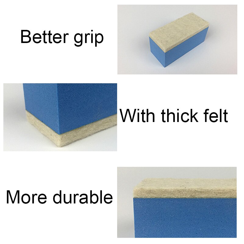 Filtbelagt blok glas finish plating krystal svamp glas olie fjernelse film uld filt glas affedtning film biltilbehør