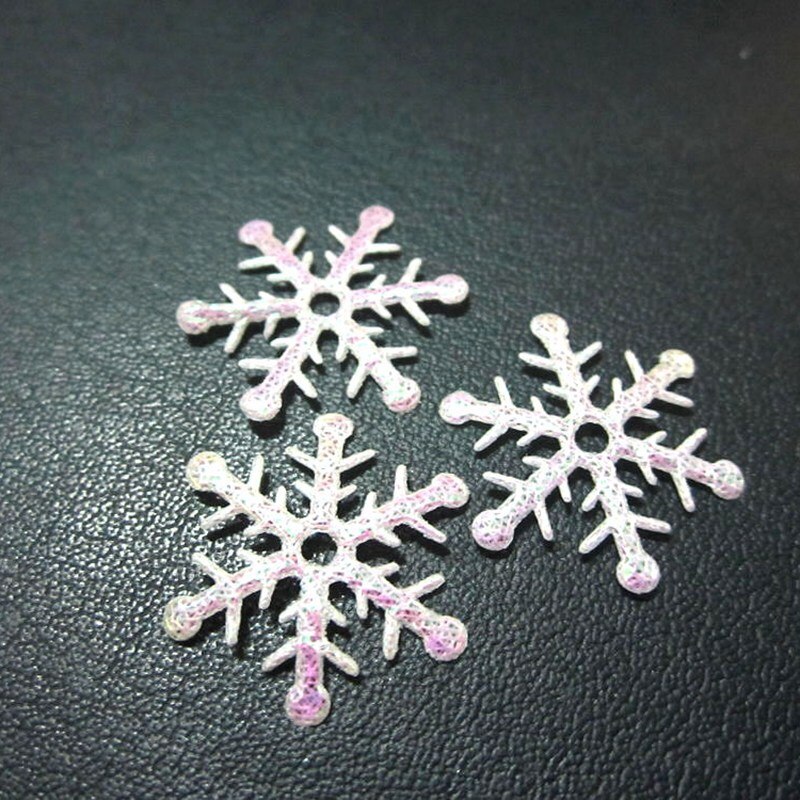 100pcs 18mm sneeuwvlok Applicaties Wedding/Kerst decoratie craft DIY A042