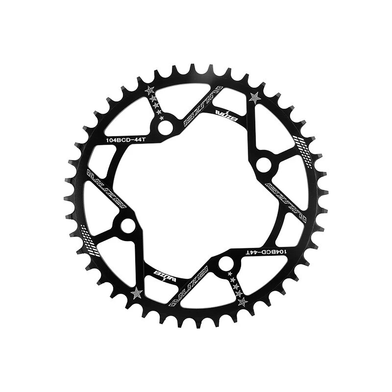 WUZEI Fahrrad Kettenblatt 30T 32T 34T 36T 38T 40T 42T 44T 46T 48T 50T 52T Kette Rad 104BCD Rabatt MTB Single Geschwindigkeit