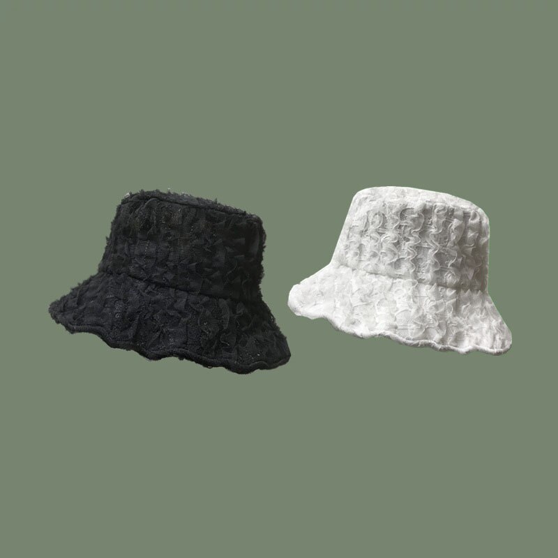 Sombrero de encaje suave para mujer, sombrero de ala ancha con flores, flexible, para verano,