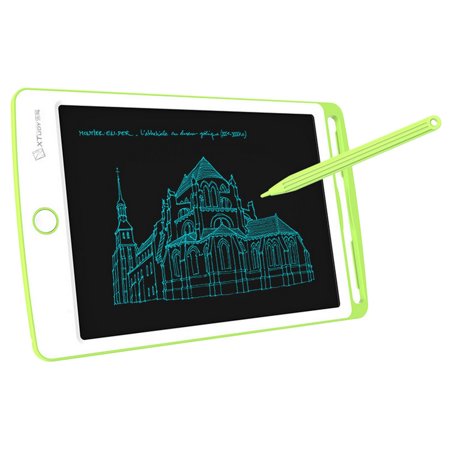 Elisona 8.5 inch LCD Elektronische Schrijven Drawing Tablet Board voor Kinderen Kids Volwassenen Home School Kantoorbenodigdheden: Green