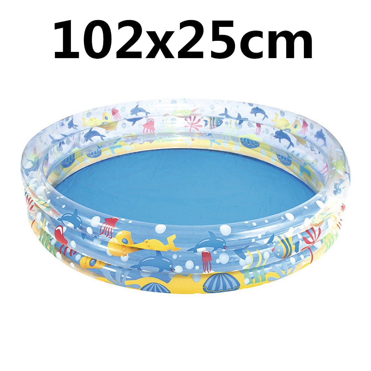 Hjem oppustelige baby swimmingpool bærbare bolde lege pool bærbare foldbare kugle vaskbare skridsikre ocean børn sikkerhedsbarriere: 1.02m
