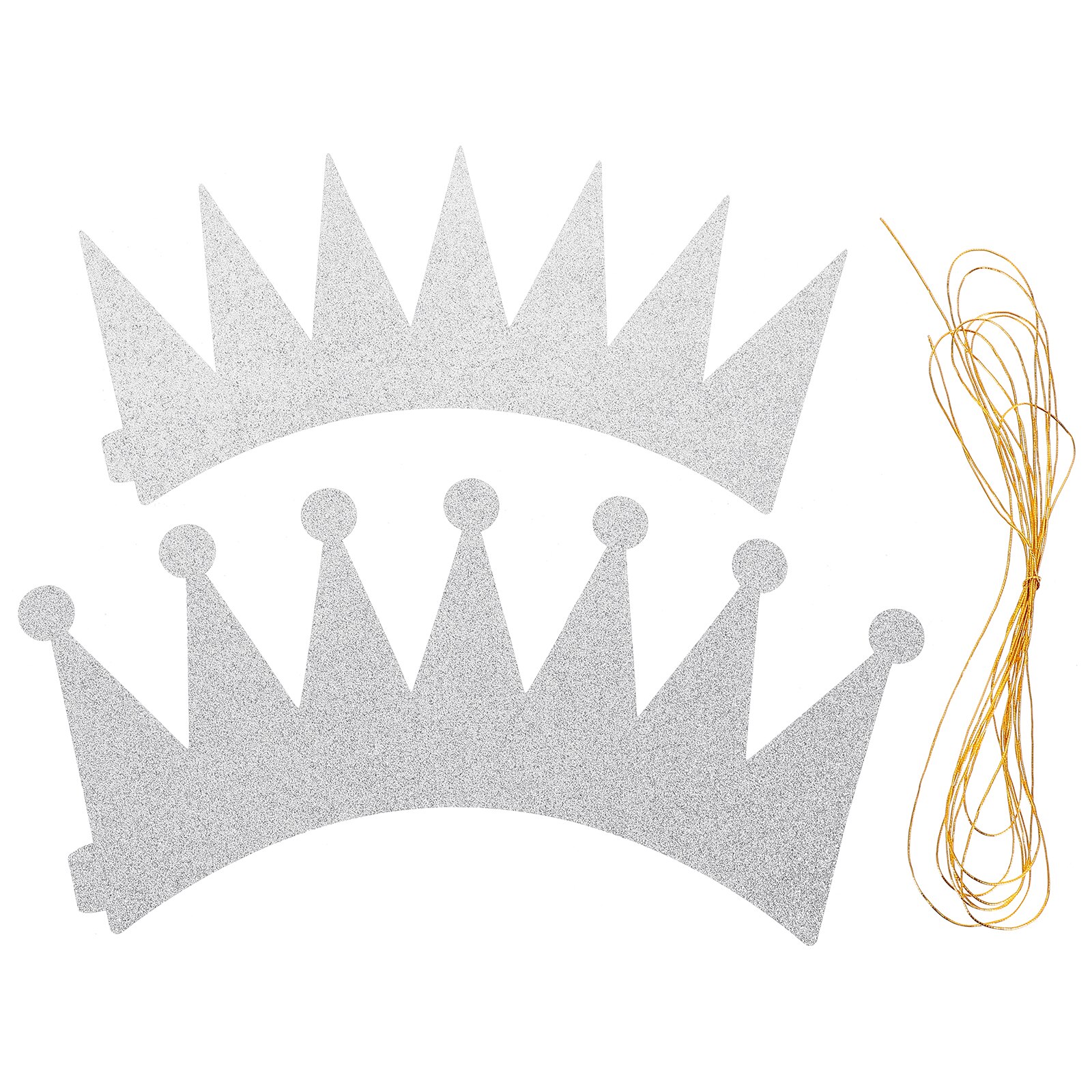 6Pcs Birthday Crown Hats Chic Delicate Crown Shape Hats Party Hats for Party Gathering