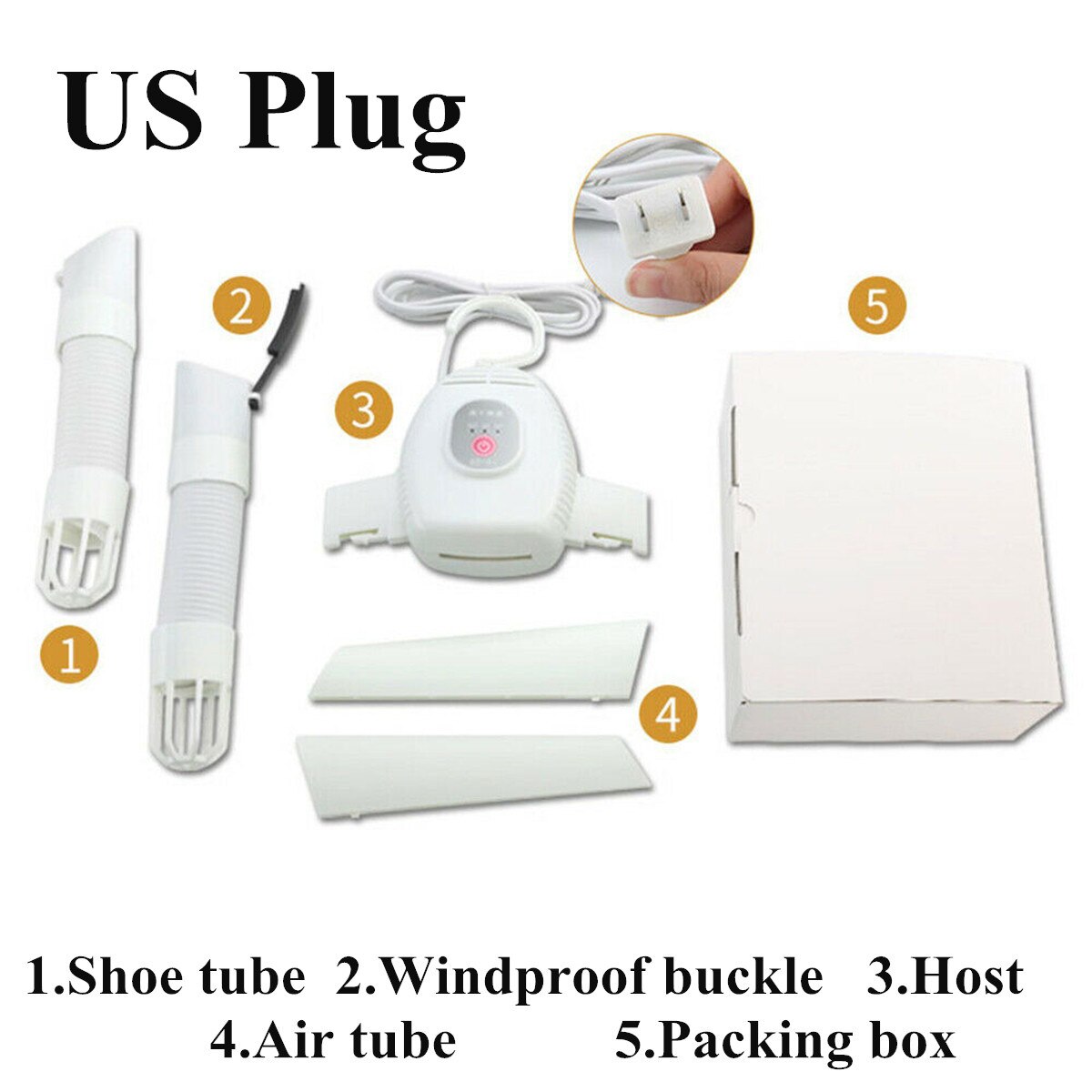 85-240V Electric Clothes Drying Rack Smart Clothes Hanger Dryer Rack Portable Outdoor Travel Mini Folding Clothing Shoes Heater: White US plug