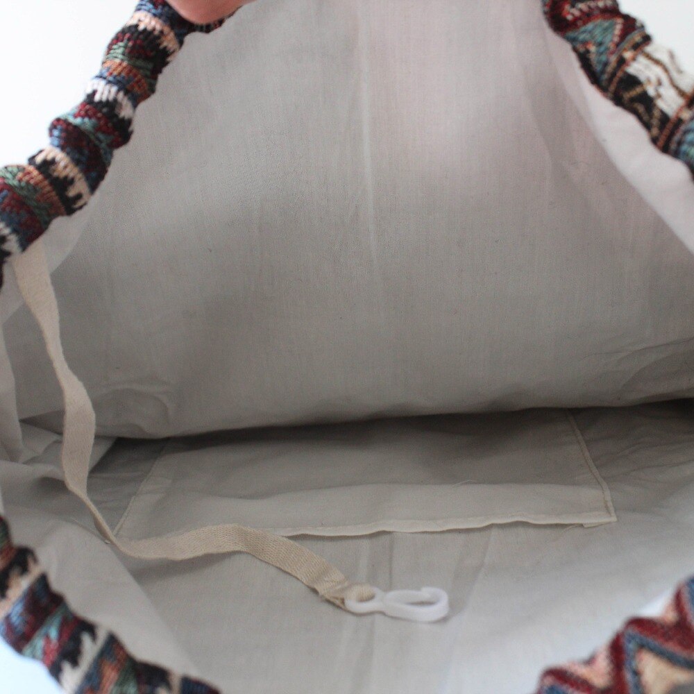 LilyHood damski plecak z tkaniny żeński cygański czeski boho chic Aztec Ibiza Tribal etniczny Ibiza brązowy plecak ze sznurkiem torby