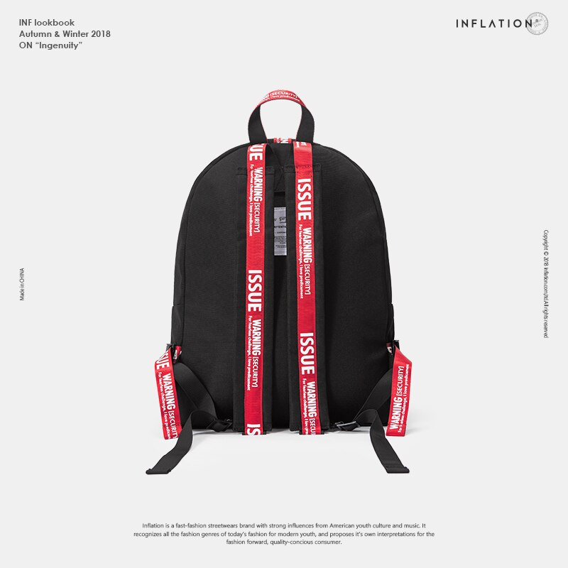 Mochila inflada para hombres y mujeres, bolsas de viaje para hombres, bolsos escolares Vintage, cinta de carta, mochila de , mochila escolar para niños, 190AI2018