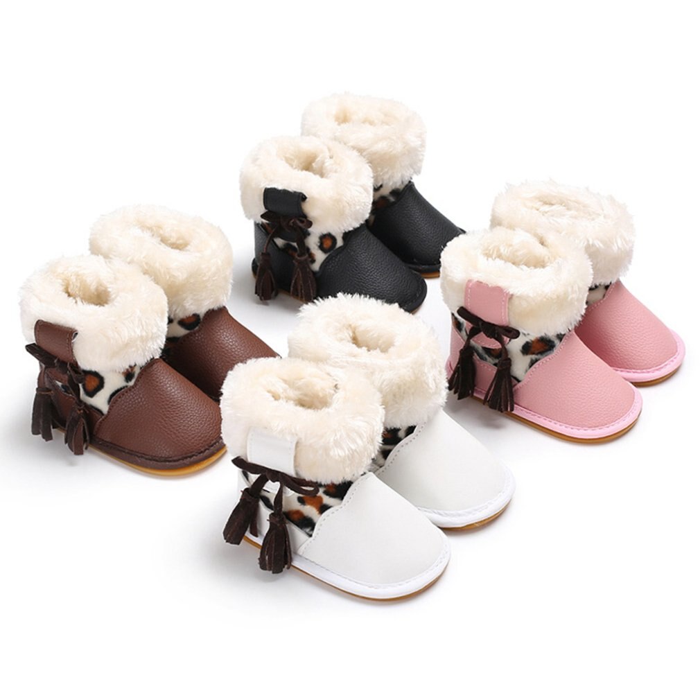 Neugeborenen Winter Weiche Warme Baby Mädchen Schnee Stiefel Ersten Wanderer Kleinkind Stiefel