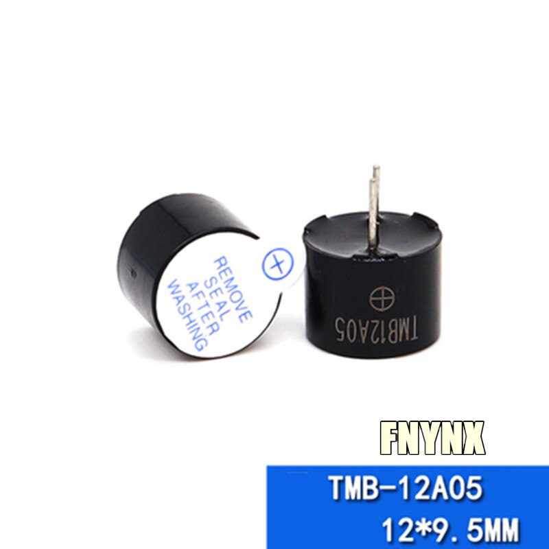 100PCS Integrated Active Electromagnetic Buzzer 5V 12 * 9.5mm DC TMB12A05 Sounder Alarm High Temperature Resistance