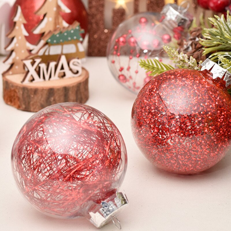 30 stk 6/7cm julekugle ornamenter xmas træ hængende kugler dekorationer til bryllup juledekoration hvid
