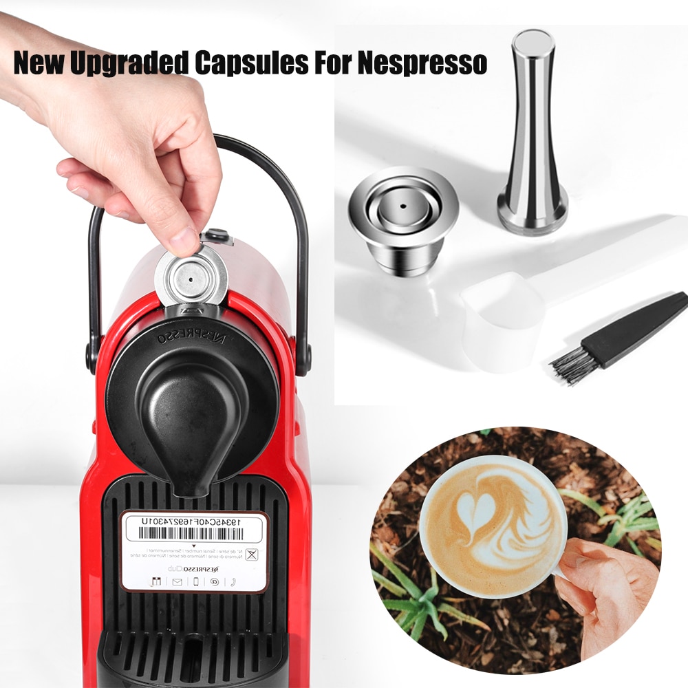 Belr-Housewares Upgraded Reusable Coffee Capsule For Nespresso Coffee Machine Espresso Coffee Crema Maker