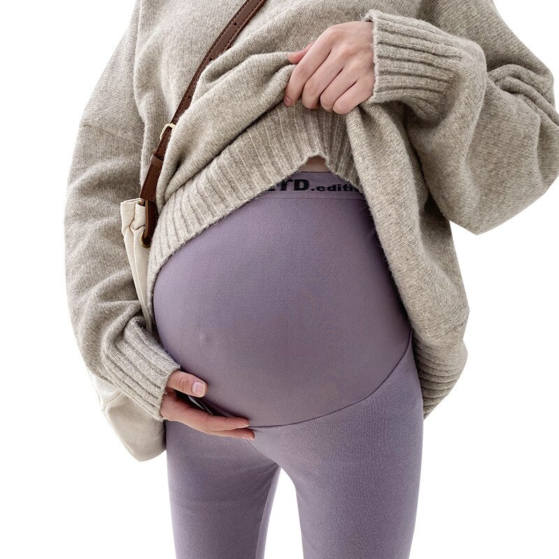 Automne style coton mince vêtements de grossesse hiver paddy Abdomen soutien leggings de maternité pour le sport enceinte
