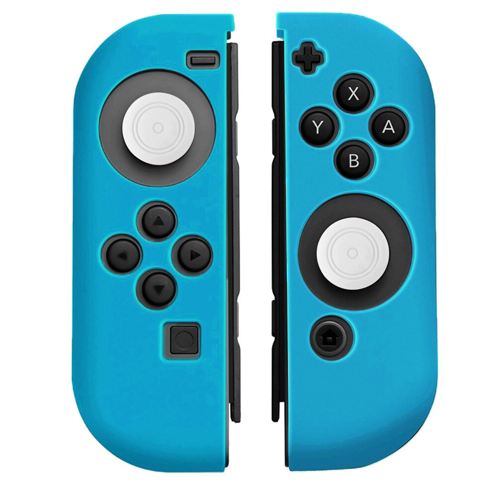 Bevigac 5 Pairs Soft Silicone Anti-Slip Thumb Stick Grips Caps Case Skin Cover for Left Right Nintendo Switch NS NX Controller