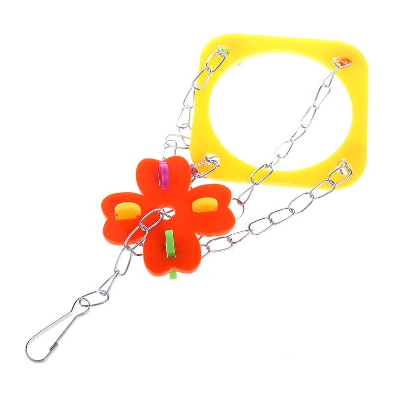 Vogels Papegaaien Opknoping Feed Kom Swing Kooi Speelgoed Voor Parkiet Valkparkiet Kaketoe