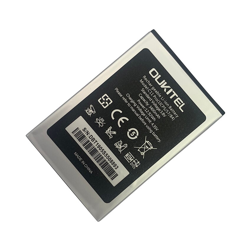 100% Oukitel C11 PRO Battery 3400mAh Backup Battery Replacement For Oukitel C11Pro Mobile Phone battery