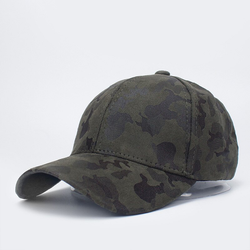 Camouflage baseball cap til kvinder og mænd forår sommer udendørs snapback sol hat cadet casquette baseball caps ruskind far cap: D