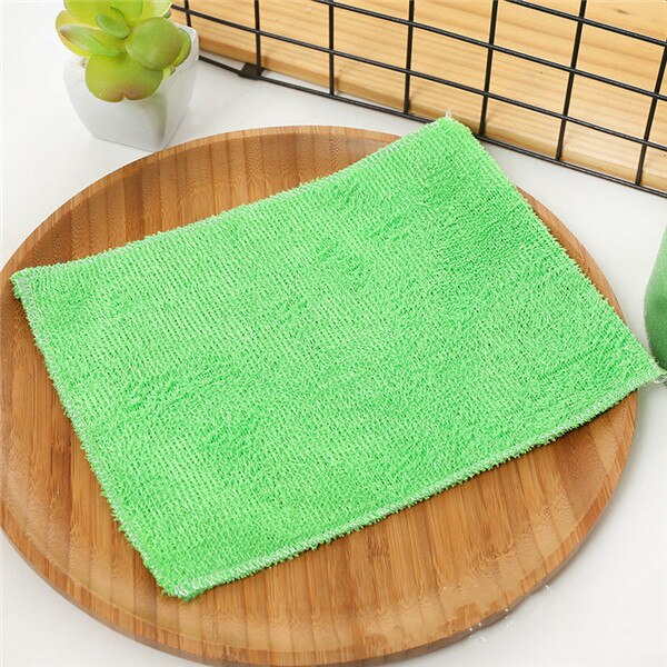 3 szt. bambus szmata mycia szmaty robić kuchni sprzątanie szorowania Podkładka danie tkanina bambusa myjka ręcznik bambusa serwetki 18*23 cm