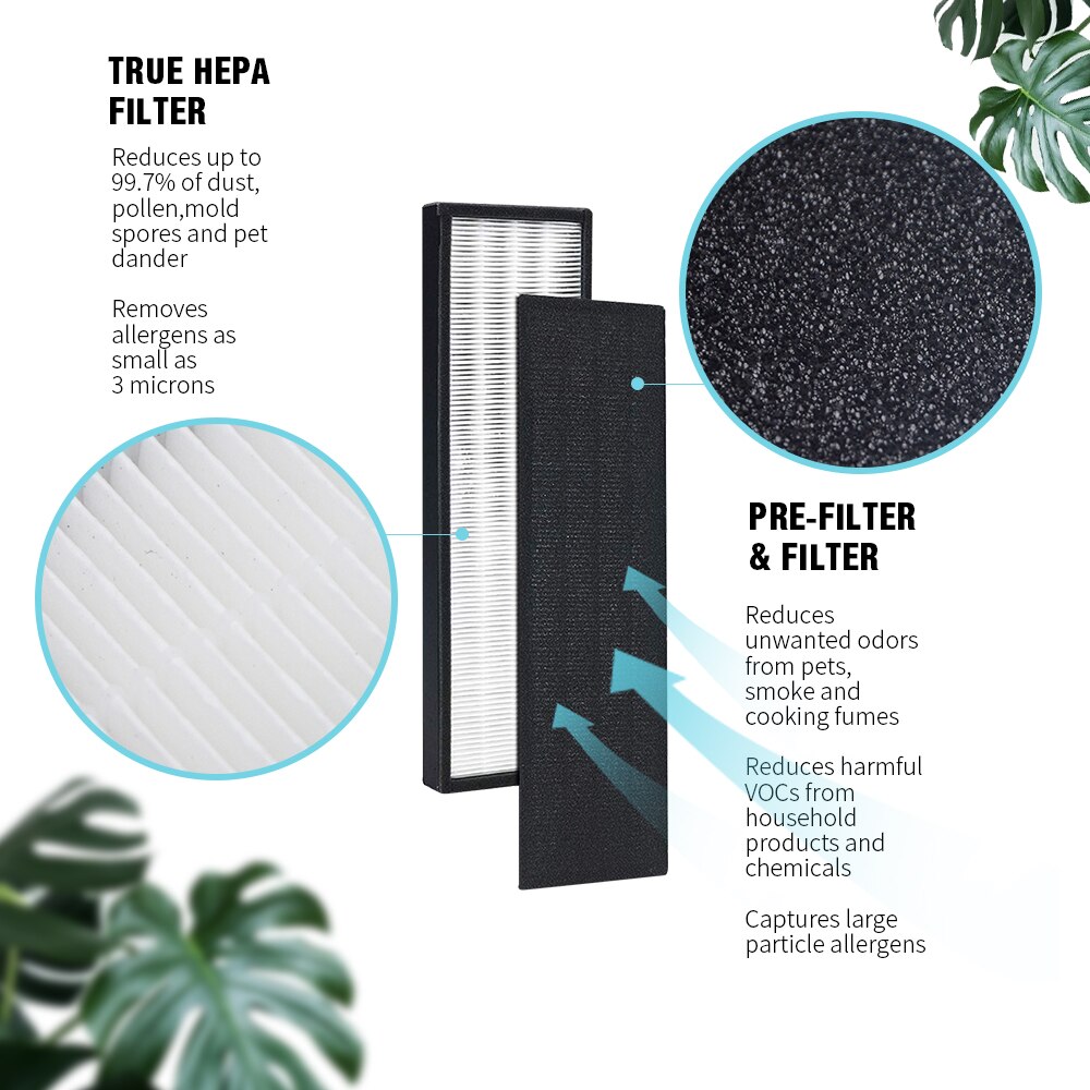 Filterhualv véritable filtre HEPA remplacement pour germe gardien purificateur d'air AC4300BPTCA, AC4900CA, AC4825, AC4825DLX, AC4850PT, CDA