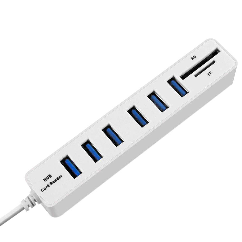 8 Ports 2.0 HUB SD/TF Memory Card Reader Splitter ... – Vicedeal