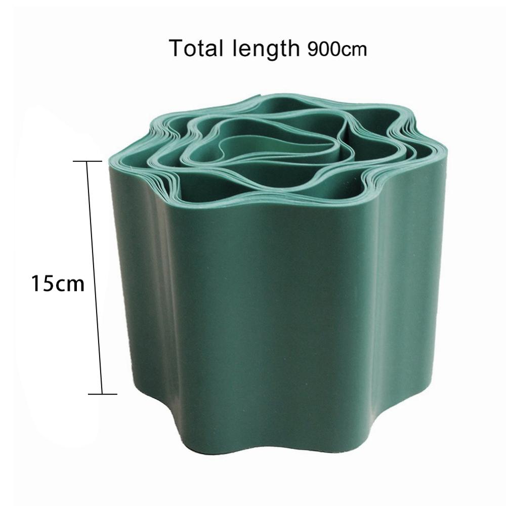 Roll Border Wall Palisade Plastic Corrugated Wall Plastic PP Garden Fence Retaining Board Easy Install Garden Fence